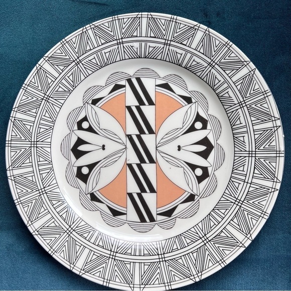 VINTAGE BRENDA CHARLIE NATIVE AMERICAN COLLECTION ACOMA PUEBLO 12” PLATE NIB - Picture 1 of 5